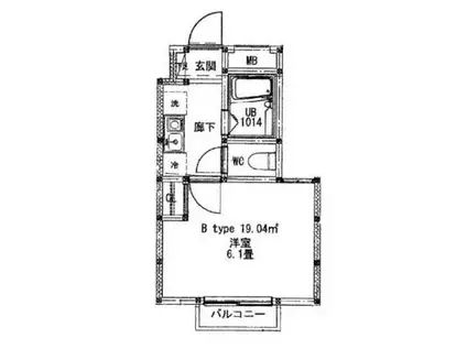G-STYLE練馬高松(1K/1階)の間取り写真