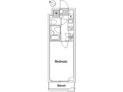ルーブル中野白鷺(1K/3階)の間取り写真