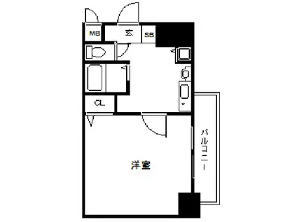 プレサンス梅田北パワーゲート(1K/10階)の間取り写真