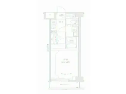 リルシア グランデ 川崎大師公園(1K/6階)の間取り写真