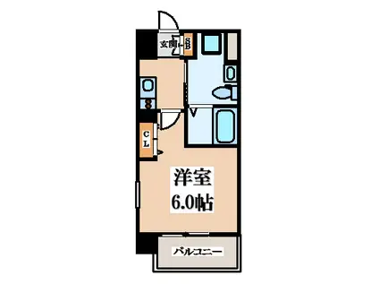 オズレジデンス布施柳通(1K/7階)の間取り写真