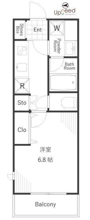 ベラスウィータ高田馬場(1K/3階)の間取り写真