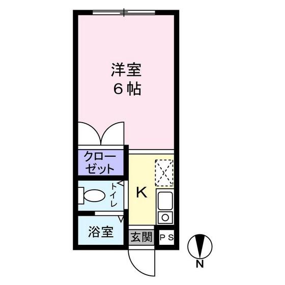 リーフ津島京町(1K/3階)の間取り写真