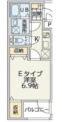 ドミール・内田IV(1K/5階)の間取り写真