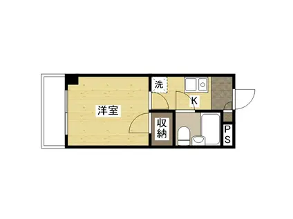 リバティ丸之内(1K/3階)の間取り写真