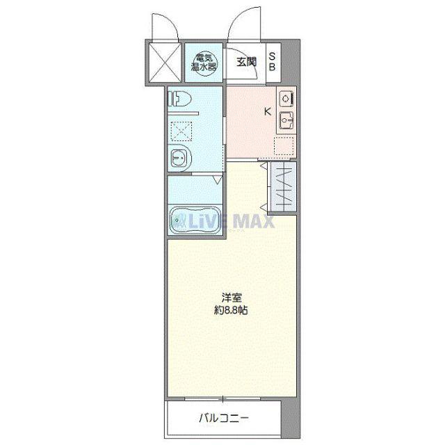 アントラ立町(1K/10階)の間取り写真