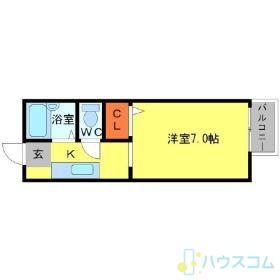 PAL-J(1K/2階)の間取り写真