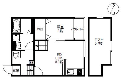 NEXUS RESIDENTIAL SQUARE(1LDK/1階)の間取り写真