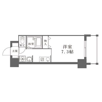 GP栄本町通(1K/4階)の間取り写真