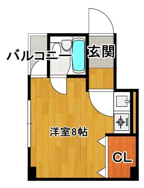 LILAC PART2(ワンルーム/4階)の間取り写真