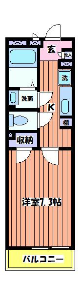 レオネクスト寿(1K/1階)の間取り写真