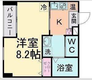 グラン・ドミール仙台駅東(1K/6階)の間取り写真
