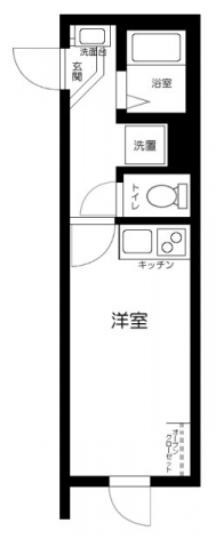 マーレ上北沢(ワンルーム/2階)の間取り写真