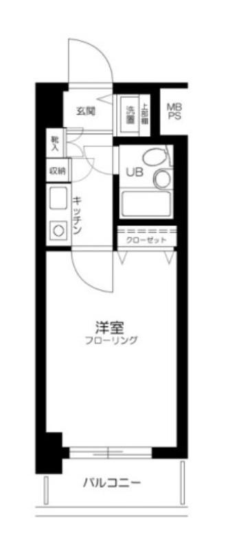菱和パレス南大井(1K/7階)の間取り写真