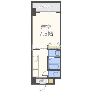 KDXレジデンス難波(1K/4階)の間取り写真