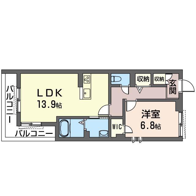 MAISON・DE・ETOILE(1LDK/2階)の間取り写真
