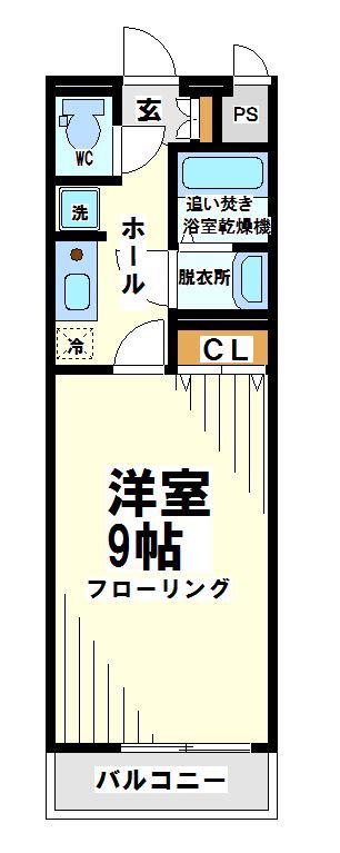 FRAGRANCE SENGAWA -当店限定物件-(1K/2階)の間取り写真