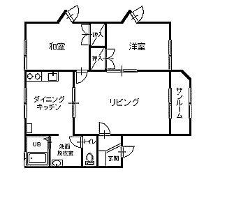 セントポーリア城下C(3DK/2階)の間取り写真