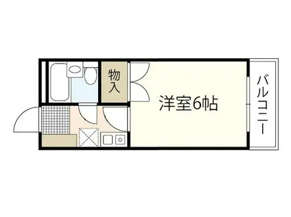 庚午パールマンション(1K/1階)の間取り写真