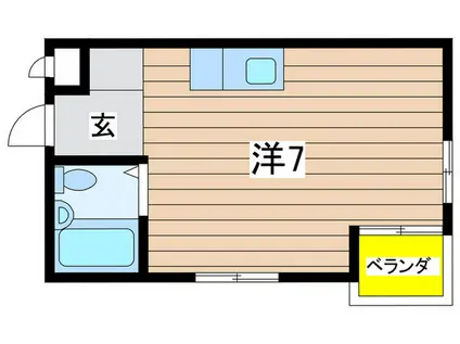 ビバハイツ武庫之荘(ワンルーム/1階)の間取り写真