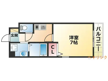 サンシャイン白菊(1K/3階)の間取り写真