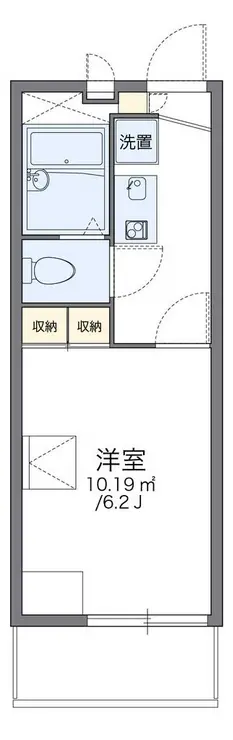 レオパレスコンパーノ 3階階 間取り