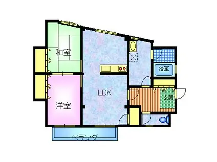 メゾンド・KOMA(2LDK/2階)の間取り写真