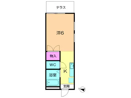クオリティ学研(1K/1階)の間取り写真