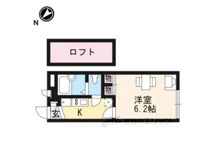 レオパレスたんぽぽ(1K/2階)の間取り写真