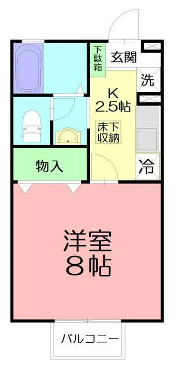 エクレール鎌倉 1階階 間取り