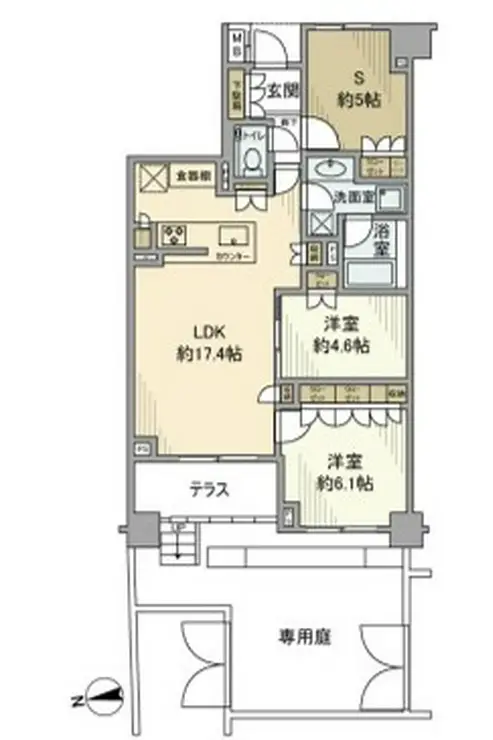 ブランズ牛込柳町 2階階 間取り