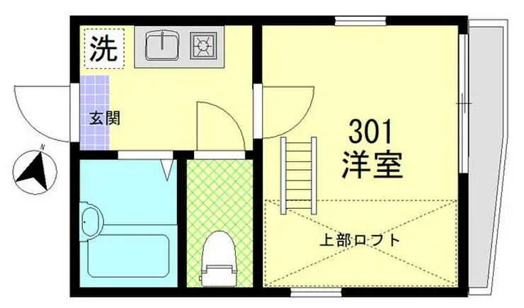 シャルム千住寿 3階階 間取り