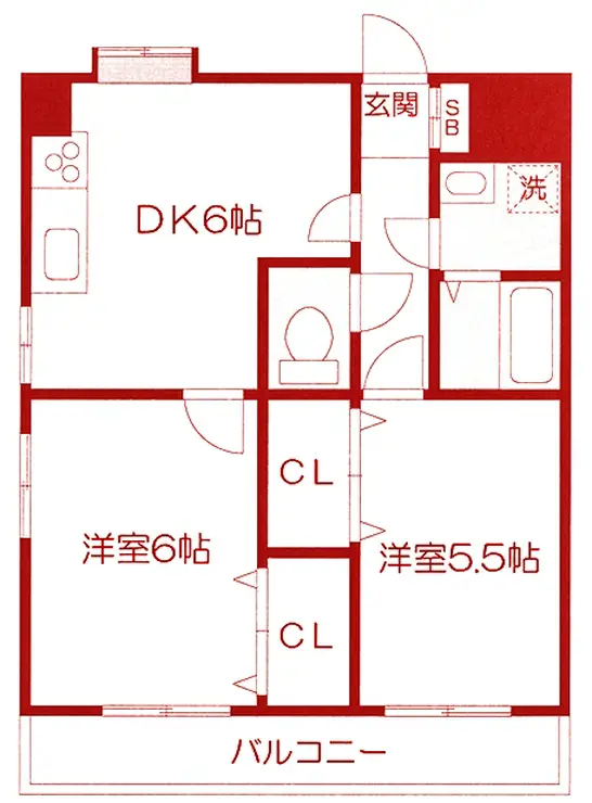 エクセル新川崎 3階階 間取り