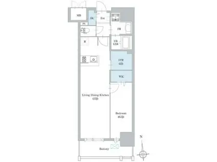 ロイジェント日吉(1SLDK/3階)の間取り写真