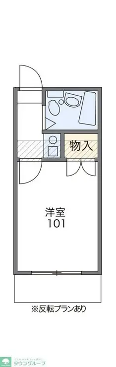 レオパレスブルーリバー 2階階 間取り