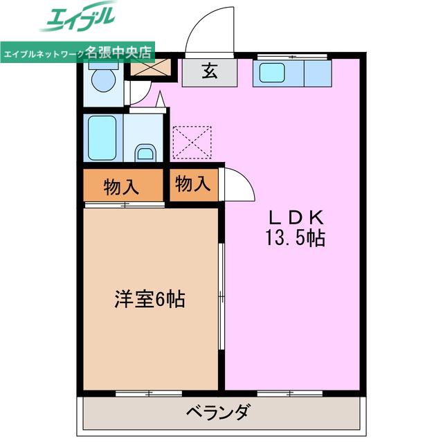 フラット立石(1LDK/1階)の間取り写真
