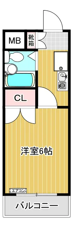 ABマンション 6階階 間取り