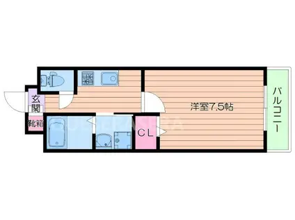 SOFIAII(1K/10階)の間取り写真