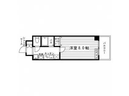 ルラシオン吹上(1K/7階)の間取り写真