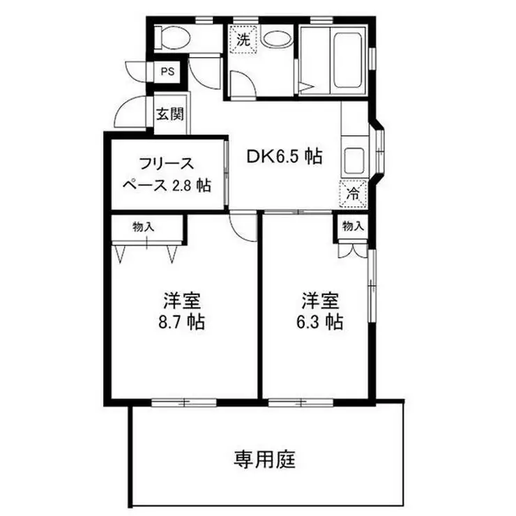 アカリサンパーク 1階階 間取り