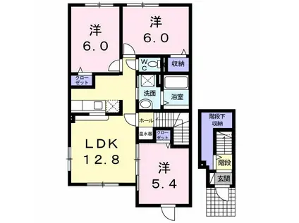 クレインフィールド(3LDK/2階)の間取り写真