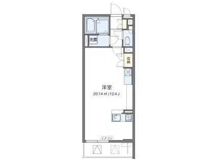 ＪＲ中央線 阿佐ケ谷駅 徒歩8分 3階建 築10年(ワンルーム/2階)の間取り写真