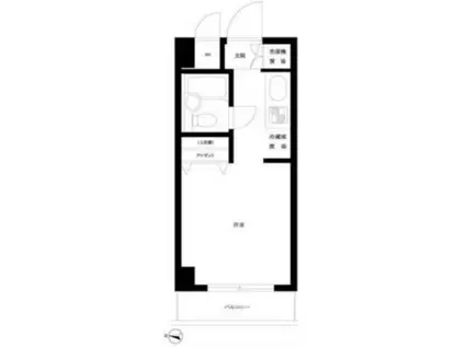 ルーブル田園調布南(ワンルーム/3階)の間取り写真