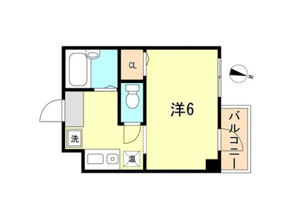 GRANDLIFE須磨(1K/3階)の間取り写真