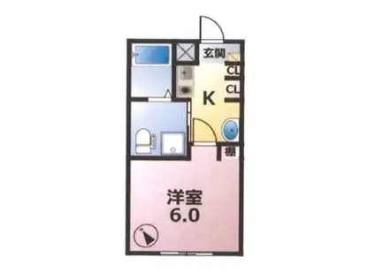 MARIAGE(1K/1階)の間取り写真