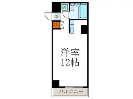 グレース吉田(ワンルーム/4階)の間取り写真