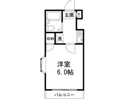 フェリス中野(1K/1階)の間取り写真