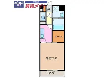 ART DE VIVRE(1K/4階)の間取り写真