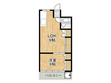 池上公園ハイツ(2DK/2階)の間取り写真