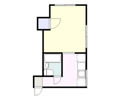 ミリューI(1K/3階)の間取り写真